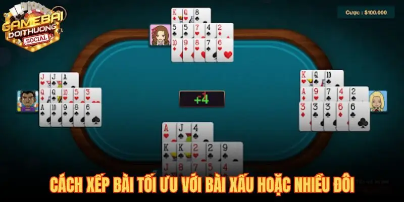 Kỹ thuật ghép thú giúp giảm thua lỗ khi gặp bài xấu nhiều đôi